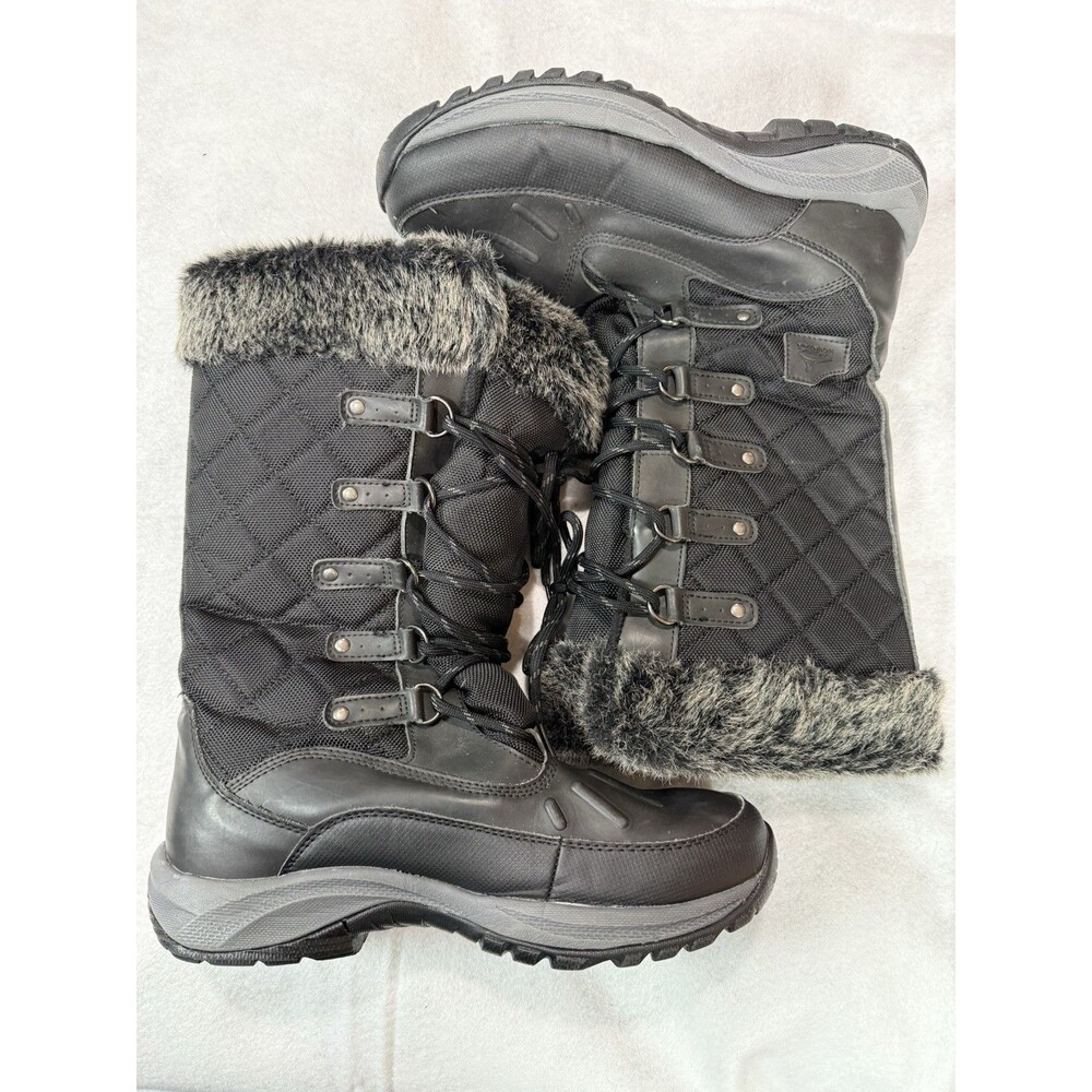 Womens Thinsulate Winter Boots Black Size 10